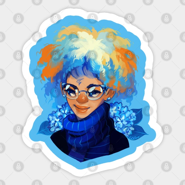 Sapphire Sticker by GDBee